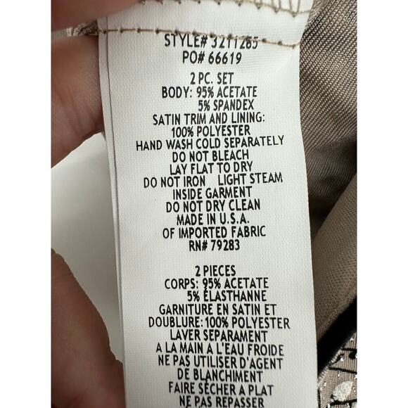 Alex Evenings Printed Mandarin Vine Jacket Size S - Picture 8 of 9